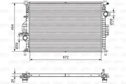 Kühler, Motorkühlung VALEO 701536