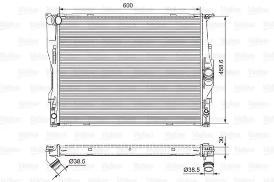 Kühler, Motorkühlung VALEO 701542 Bild Kühler, Motorkühlung VALEO 701542