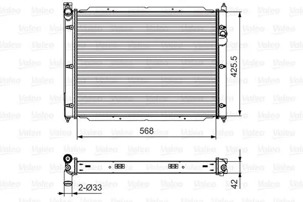 Kühler, Motorkühlung VALEO 701543