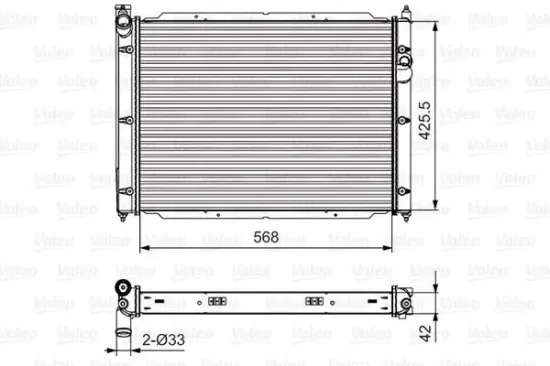 Kühler, Motorkühlung VALEO 701543 Bild Kühler, Motorkühlung VALEO 701543