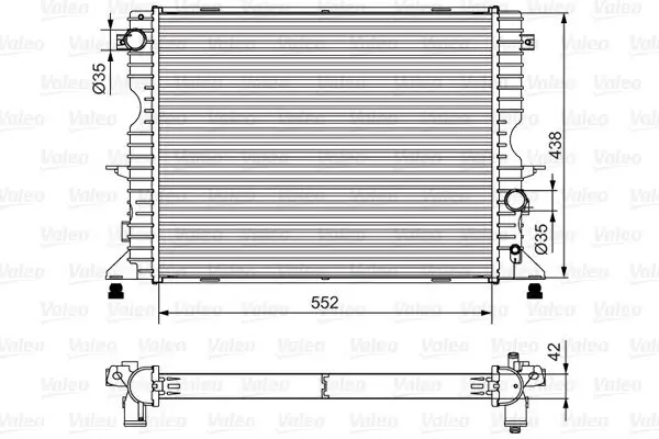 Kühler, Motorkühlung VALEO 701545