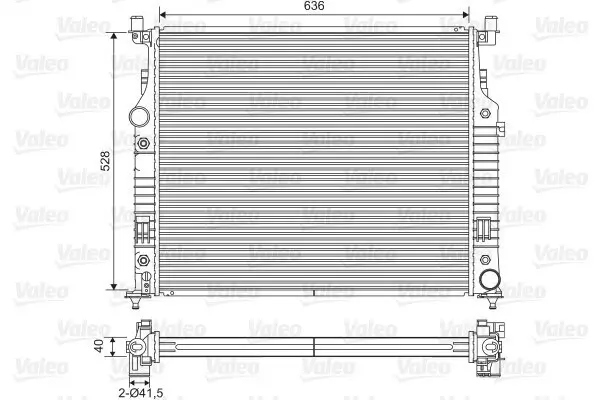 Kühler, Motorkühlung VALEO 701569