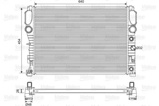 Kühler, Motorkühlung VALEO 701575 Bild Kühler, Motorkühlung VALEO 701575