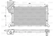 Kühler, Motorkühlung VALEO 701589