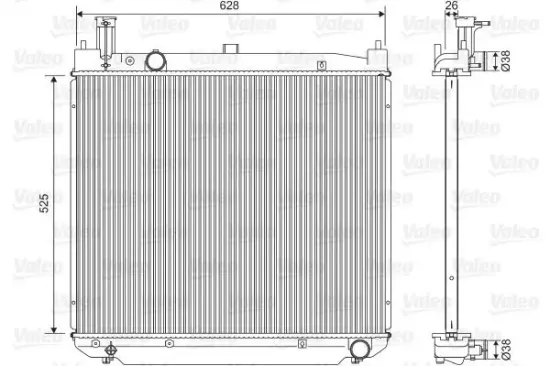 Kühler, Motorkühlung VALEO 701591 Bild Kühler, Motorkühlung VALEO 701591