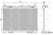 Kühler, Motorkühlung VALEO 701603