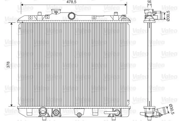 Kühler, Motorkühlung VALEO 701604