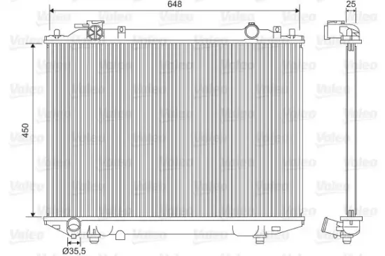 Kühler, Motorkühlung VALEO 701615 Bild Kühler, Motorkühlung VALEO 701615