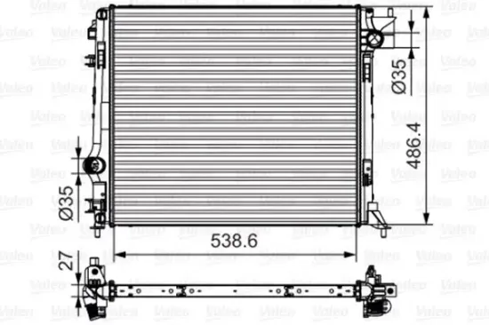 Kühler, Motorkühlung VALEO 701641 Bild Kühler, Motorkühlung VALEO 701641