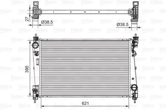 Kühler, Motorkühlung VALEO 701655 Bild Kühler, Motorkühlung VALEO 701655