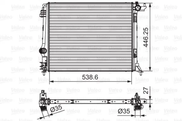 Kühler, Motorkühlung VALEO 701662