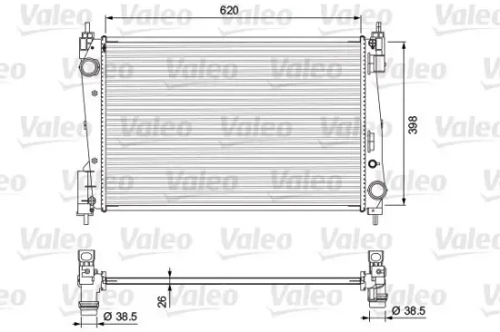 Kühler, Motorkühlung VALEO 701717 Bild Kühler, Motorkühlung VALEO 701717