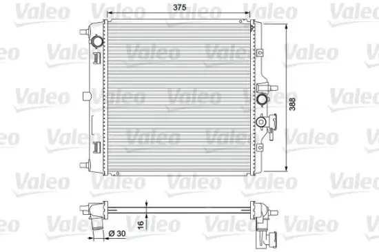 Kühler, Motorkühlung VALEO 701732 Bild Kühler, Motorkühlung VALEO 701732