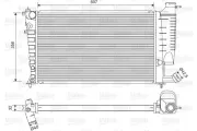 Kühler, Motorkühlung VALEO 732520