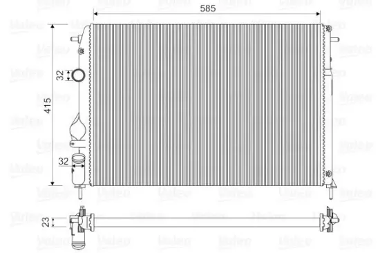 Kühler, Motorkühlung VALEO 732866 Bild Kühler, Motorkühlung VALEO 732866