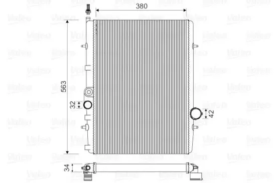 Kühler, Motorkühlung VALEO 732906 Bild Kühler, Motorkühlung VALEO 732906