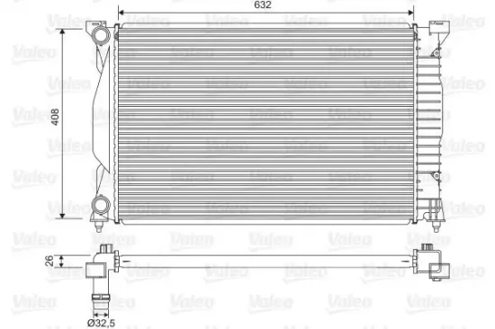 Kühler, Motorkühlung VALEO 734269 Bild Kühler, Motorkühlung VALEO 734269