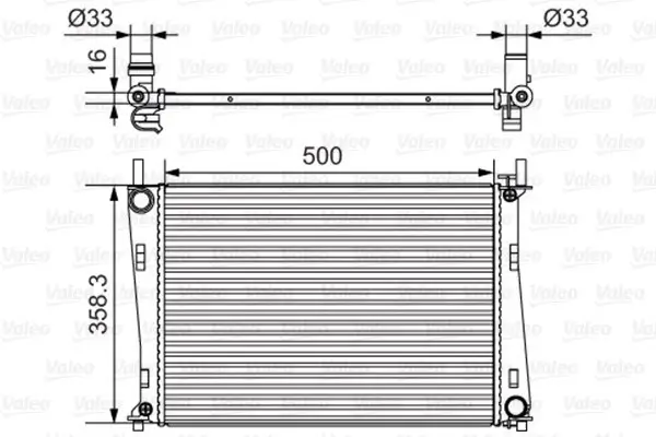 Kühler, Motorkühlung VALEO 734273