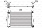 Kühler, Motorkühlung VALEO 734273