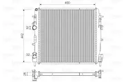 Kühler, Motorkühlung VALEO 734922