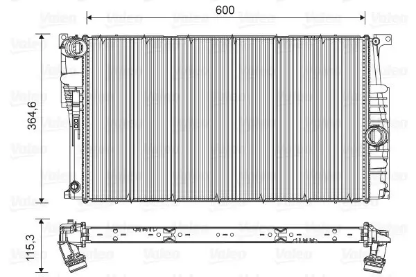 Kühler, Motorkühlung VALEO 735453