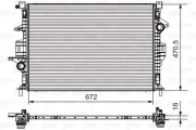 Kühler, Motorkühlung VALEO 735550