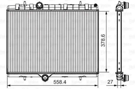 Kühler, Motorkühlung VALEO 735630 Bild Kühler, Motorkühlung VALEO 735630