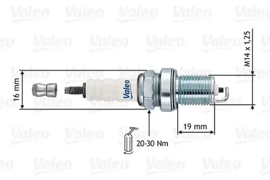 Zündkerze VALEO 246881 Bild Zündkerze VALEO 246881