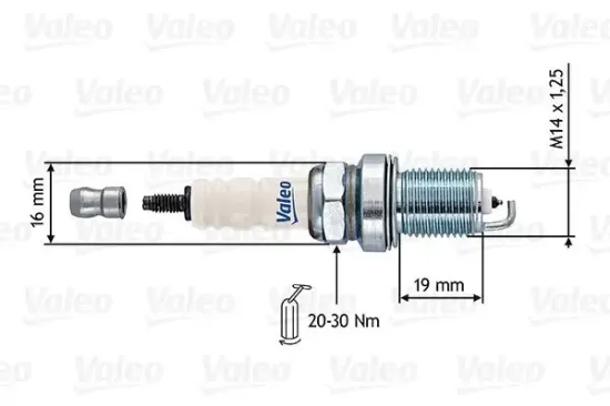 Zündkerze VALEO 246898 Bild Zündkerze VALEO 246898