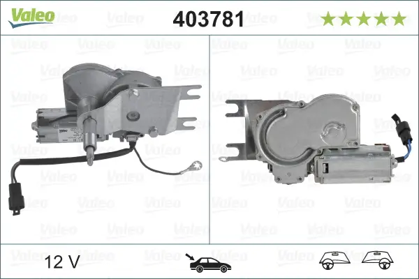 Wischermotor 12 V hinten VALEO 403781