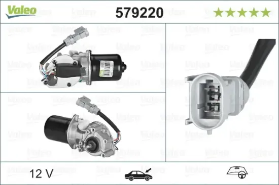 Wischermotor 12 V vorne VALEO 579220 Bild Wischermotor 12 V vorne VALEO 579220