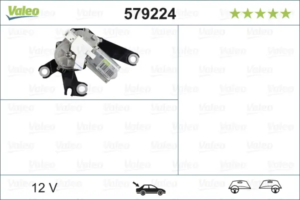 Wischermotor 12 V hinten VALEO 579224