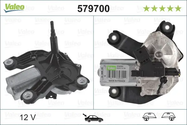 Wischermotor 12 V hinten VALEO 579700