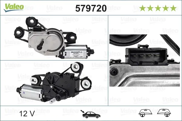 Wischermotor 12 V hinten VALEO 579720