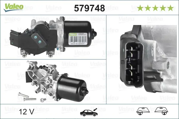 Wischermotor 12 V VALEO 579748