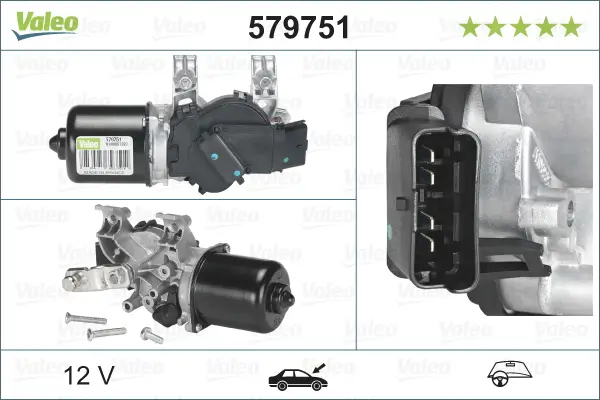 Wischermotor 12 V vorne VALEO 579751