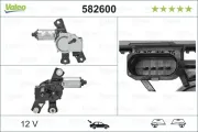Wischermotor 12 V hinten VALEO 582600