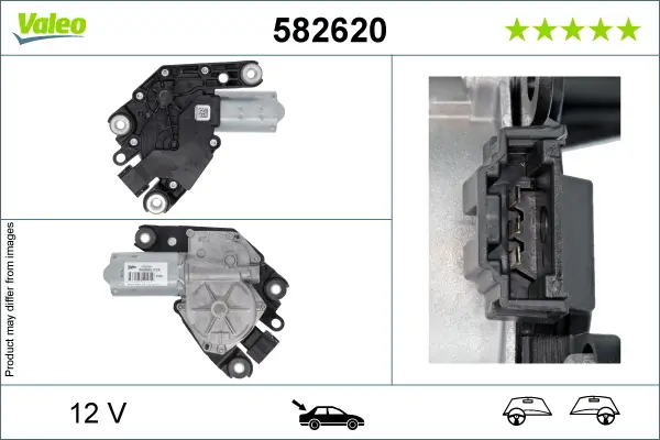 Wischermotor 12 V hinten VALEO 582620