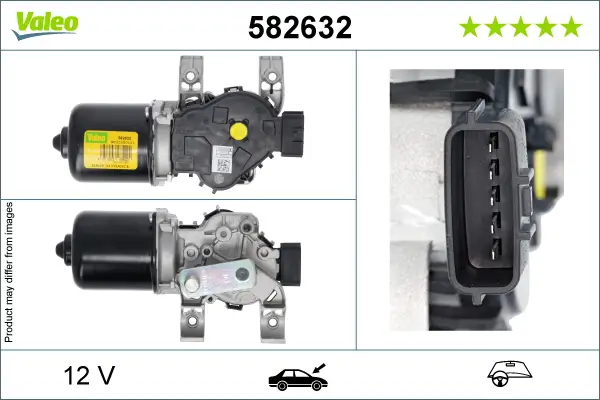 Wischermotor 12 V vorne VALEO 582632