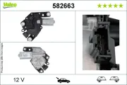 Wischermotor 12 V hinten VALEO 582663