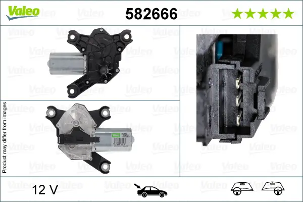 Wischermotor 12 V hinten VALEO 582666