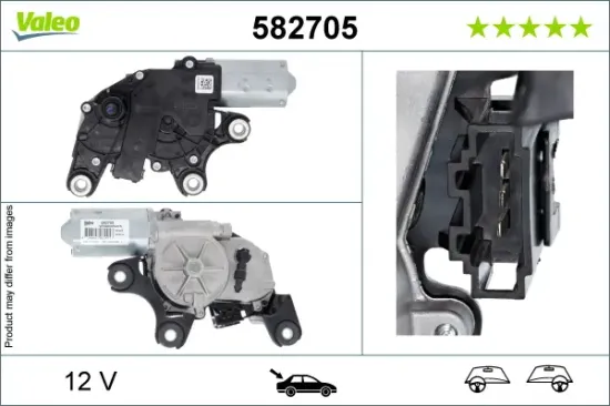 Wischermotor 12 V hinten rechts VALEO 582705 Bild Wischermotor 12 V hinten rechts VALEO 582705