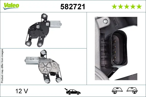 Wischermotor 12 V VALEO 582721