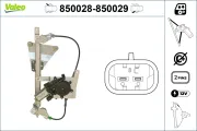 Fensterheber hinten rechts VALEO 850029