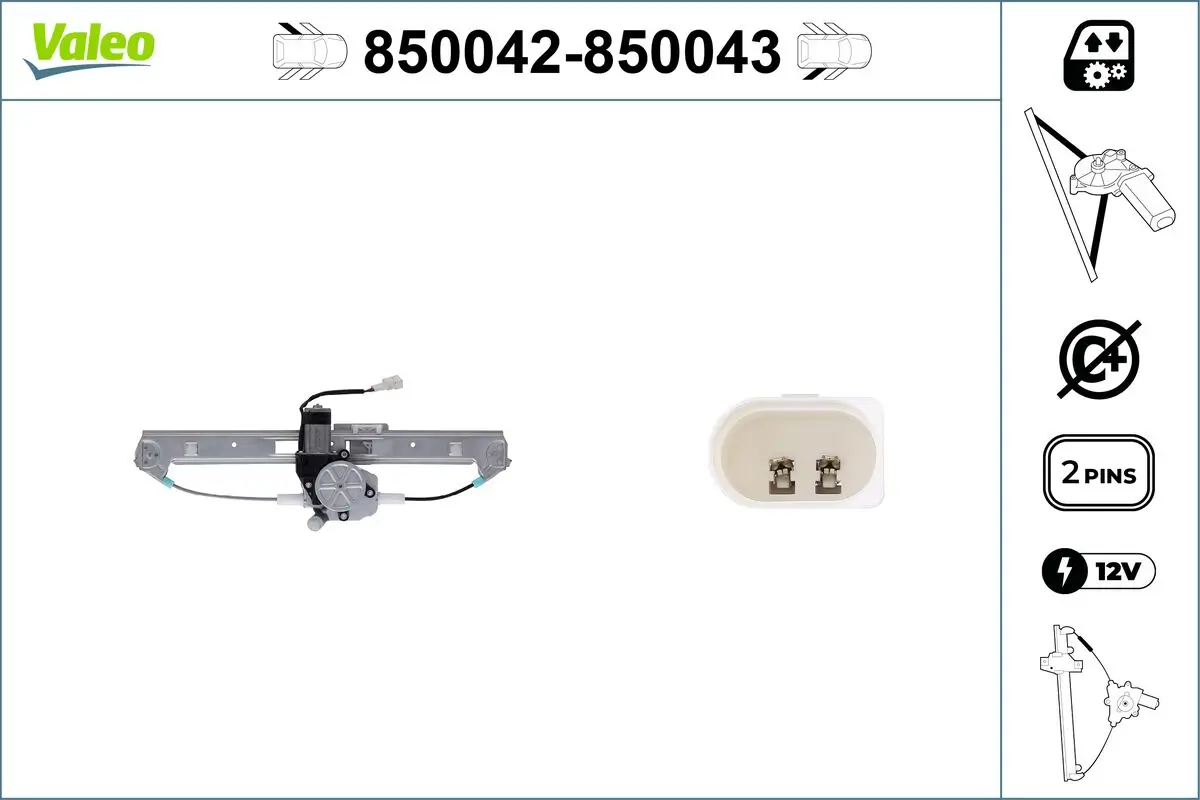 Fensterheber hinten links VALEO 850042