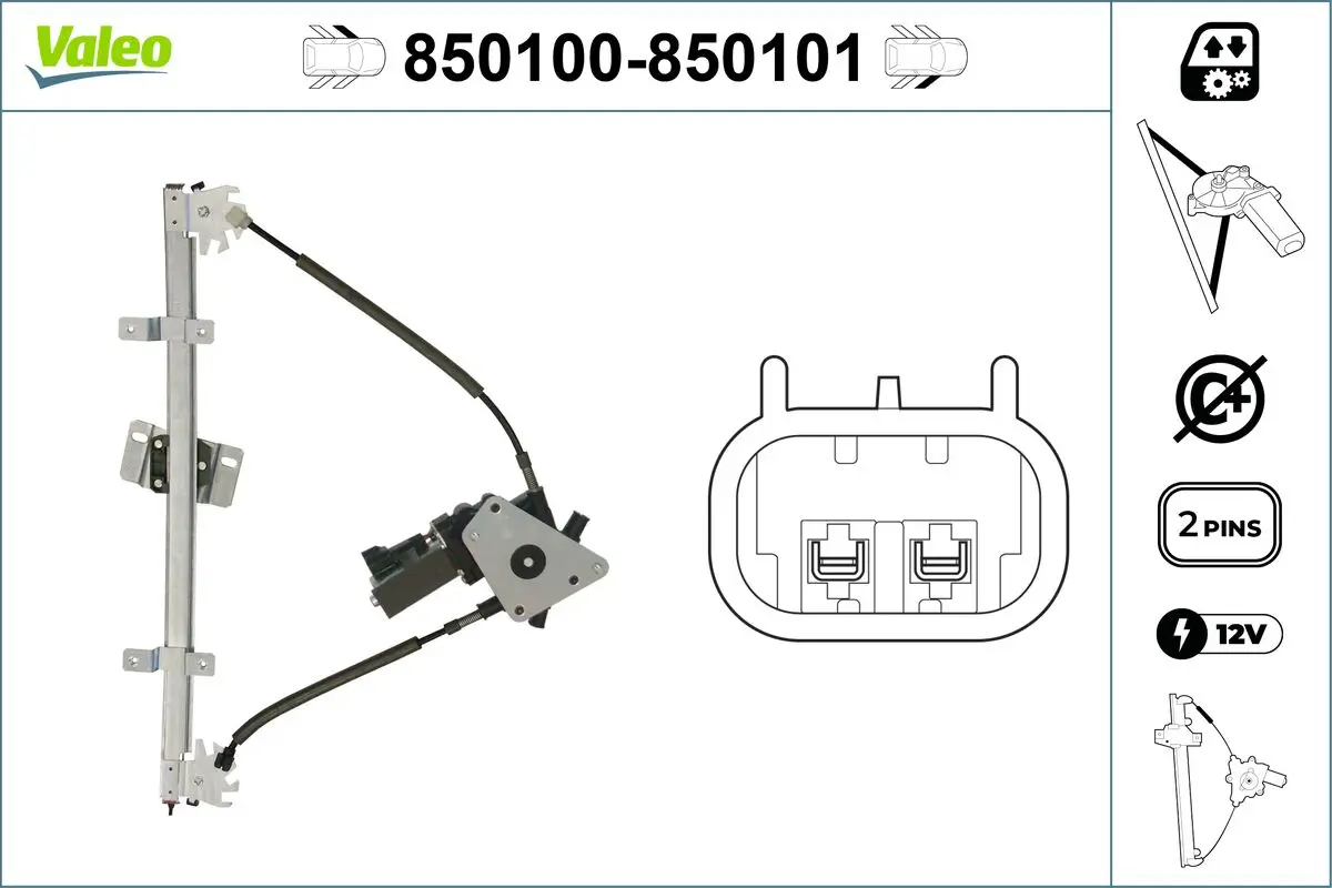 Fensterheber vorne links VALEO 850100