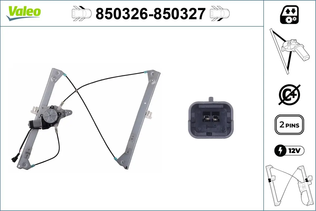Fensterheber vorne links VALEO 850326