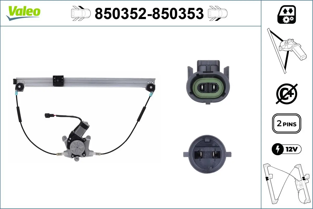 Fensterheber vorne links VALEO 850352