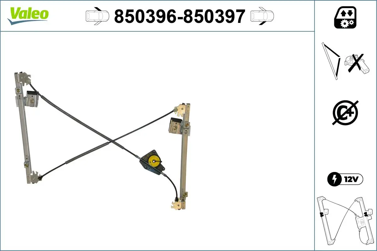 Fensterheber vorne links VALEO 850396