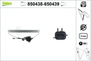 Fensterheber 12 V hinten links VALEO 850438